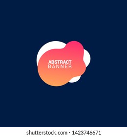 Abstract liquid shape. Fluid design. Modern vector illustration.EPS10.