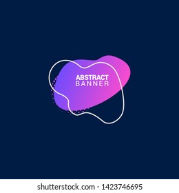 Abstract liquid shape. Fluid design. Modern vector illustration.EPS10.