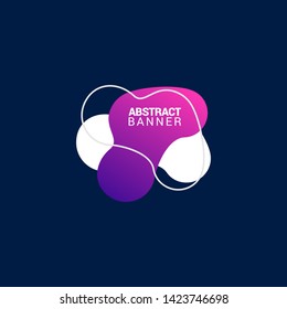 Abstract liquid shape. Fluid design. Modern vector illustration.EPS10.