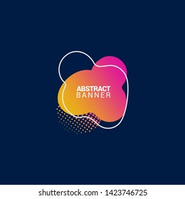 Abstract liquid shape. Fluid design. Modern vector illustration.EPS10.