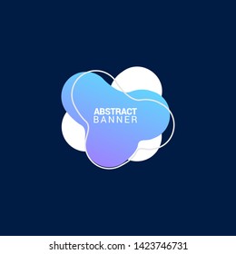 Abstract liquid shape. Fluid design. Modern vector illustration.EPS10.