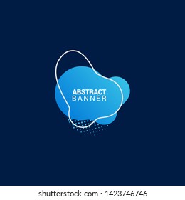 Abstract liquid shape. Fluid design. Modern vector illustration.EPS10.