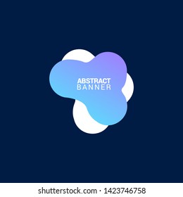 Abstract liquid shape. Fluid design. Modern vector illustration.EPS10.