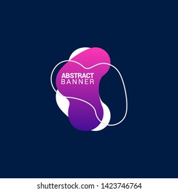 Abstract liquid shape. Fluid design. Modern vector illustration.EPS10.