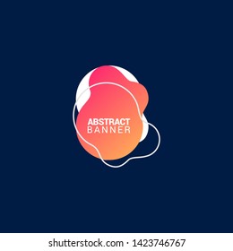 Abstract liquid shape. Fluid design. Modern vector illustration.EPS10.