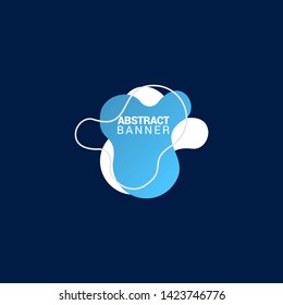 Abstract liquid shape. Fluid design. Modern vector illustration.EPS10.