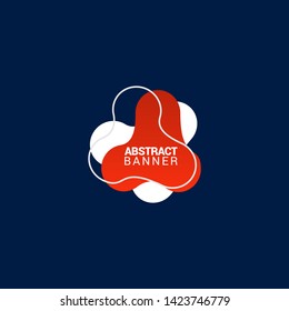 Abstract liquid shape. Fluid design. Modern vector illustration.EPS10.