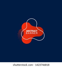 Abstract liquid shape. Fluid design. Modern vector illustration.EPS10.