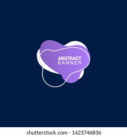 Abstract liquid shape. Fluid design. Modern vector illustration.EPS10.