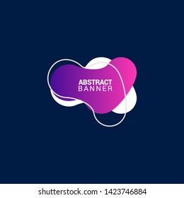 Abstract liquid shape. Fluid design. Modern vector illustration.EPS10.