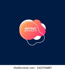 Abstract liquid shape. Fluid design. Modern vector illustration.EPS10.