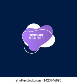 Abstract liquid shape. Fluid design. Modern vector illustration.EPS10.