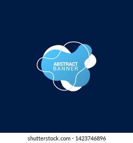 Abstract liquid shape. Fluid design. Modern vector illustration.EPS10.