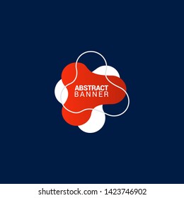 Abstract liquid shape. Fluid design. Modern vector illustration.EPS10.