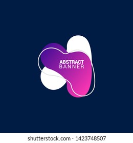 Abstract liquid shape. Fluid design. Modern vector illustration.EPS10.