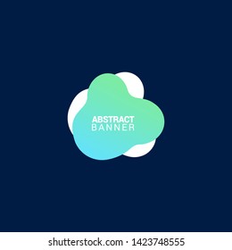Abstract liquid shape. Fluid design. Modern vector illustration.EPS10.