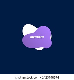 Abstract liquid shape. Fluid design. Modern vector illustration.EPS10.