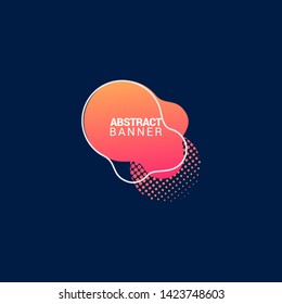 Abstract liquid shape. Fluid design. Modern vector illustration.EPS10.