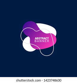 Abstract liquid shape. Fluid design. Modern vector illustration.EPS10.