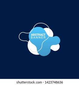 Abstract liquid shape. Fluid design. Modern vector illustration.EPS10.
