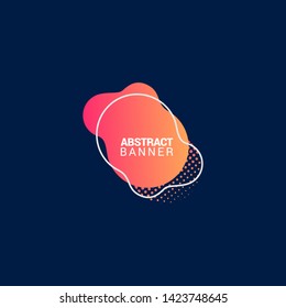 Abstract liquid shape. Fluid design. Modern vector illustration.EPS10.