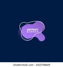 Abstract liquid shape. Fluid design. Modern vector illustration.EPS10.