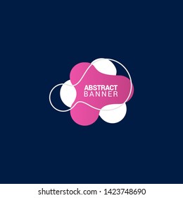 Abstract liquid shape. Fluid design. Modern vector illustration.EPS10.