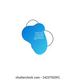 Abstract liquid shape. Fluid design. Modern vector illustration.EPS10.