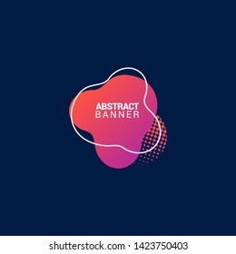 Abstract liquid shape. Fluid design. Modern vector illustration.EPS10.