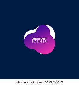 Abstract liquid shape. Fluid design. Modern vector illustration.EPS10.