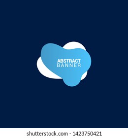 Abstract liquid shape. Fluid design. Modern vector illustration.EPS10.