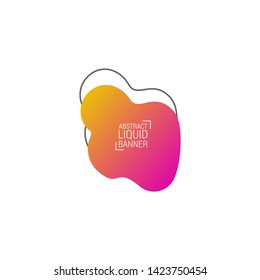 Abstract liquid shape. Fluid design. Modern vector illustration.EPS10.