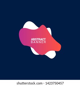 Abstract liquid shape. Fluid design. Modern vector illustration.EPS10.