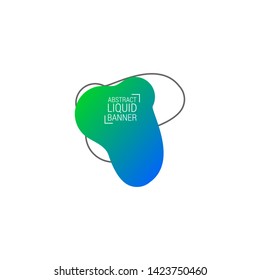 Abstract liquid shape. Fluid design. Modern vector illustration.EPS10.