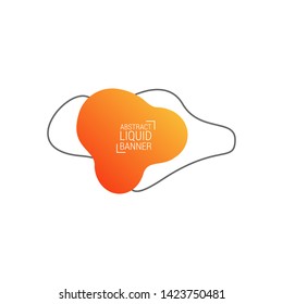 Abstract liquid shape. Fluid design. Modern vector illustration.EPS10.