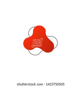 Abstract liquid shape. Fluid design. Modern vector illustration.EPS10.