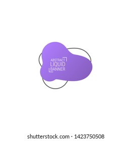 Abstract liquid shape. Fluid design. Modern vector illustration.EPS10.