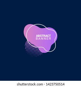 Abstract liquid shape. Fluid design. Modern vector illustration.EPS10.