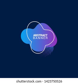 Abstract liquid shape. Fluid design. Modern vector illustration.EPS10.