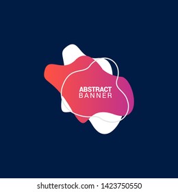Abstract liquid shape. Fluid design. Modern vector illustration.EPS10.