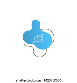 Abstract liquid shape. Fluid design. Modern vector illustration.EPS10.