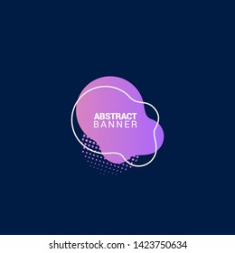Abstract liquid shape. Fluid design. Modern vector illustration.EPS10.