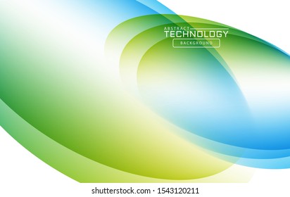 Abstract liquid shape. Fluid design. Isolated gradient waves with geometric lines, dots. Vector illustration.