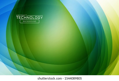 Abstract liquid shape. Fluid design. Isolated gradient waves with geometric lines, dots. Vector illustration.