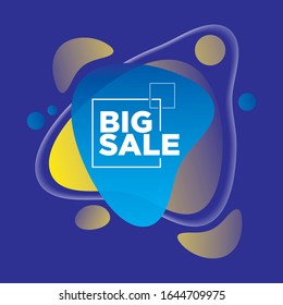 Abstract liquid shape. Fluid design. Modern vector illustration