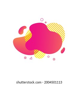 Abstract liquid shape Fluid design Vector illustration