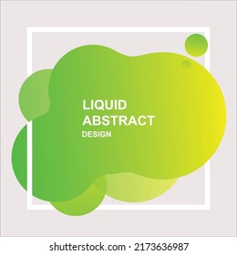 abstract liquid shape. Fluid design . Isolated gradient waves . Modern vector illustration