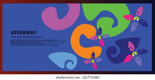Abstract liquid shape. Fluid design. Isolated gradient waves with geometric lines, dots, batik Indonesia pattern. Vector illustration EPS10