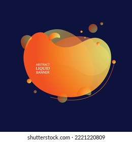 forma líquida abstracta. Diseño fluido. Olas de gradiente aisladas. Ilustración vectorial moderna