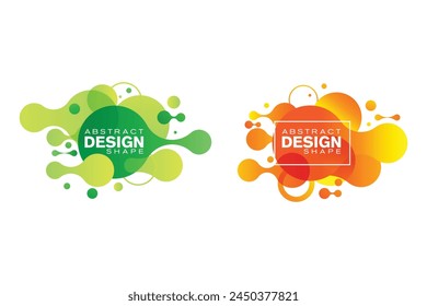 Abstract liquid shape Fluid design Vector illustration